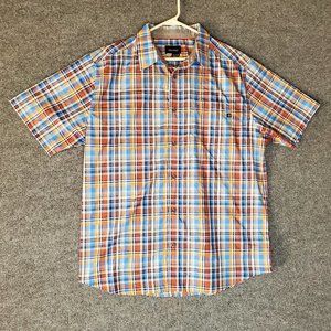 Marmot XL Dobson Utility Plaid J52020 Short Sleeve Button Hiking Shirt A21